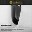 Dasbecan Left Driver Side Mirror Compatible with Honda C-RV CRV 2012 2013 2014 2015 2016 Non-heated Manual Folding Power Glass Black Door Mirror Replaces 76258-T0A-A11 HO1320268 (3Pins)