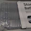 VEELOIM Stone Bath Mat Diatomaceous Earth Shower Mat Non-Slip Super Absorbent Diatomite Stone Bath Mats for Bathroom Floor Quick Drying Natural Easy to Clean(23.6''15.4" Gray)