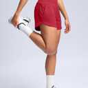 Soothfeel High Waisted Athletic Running Shorts for Women 3.5"/5" Tummy Control Comfy Workout Gym Hiking Shorts with Pockets