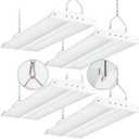 High Bay LED Shop Lights 200W/150W/100W Adjustable 28000LM 4 Pack