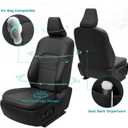 Custom Fit Seat Covers for Toyota Camry 2025-2026 LE/SE - Premium Faux Leather Full Set with 4-Layer Waterproof Protection