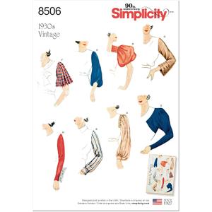 Simplicity Creative Patterns Sleeves for Tops, Vest, Jackets, Coats, A (10-12-14-16-18-20-22)