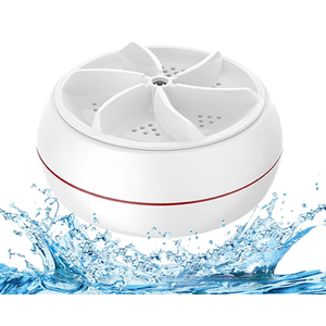 Mini portable USB Washing Machine | Sink Washing Machine Ultrasonic Turbo Washer for Clothes and Dishes. Perfect for Travel, Business, Camping, Home, College, RV, and Apartments