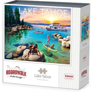 Boardwalk Puzzles Lake Tahoe, 1000 Piece Jigsaw Puzzle for Adults, Made in USA