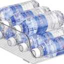 iDesign Water Bottle Organizer for Fridge or Pantry - Clear - Made in USA