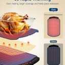 Warming Mat for Food, Food Warming Mat with 7 Temp Master Adjustable Warming Tray, Thermochromic Line, Roll Up Buffet Hot Plates Heat Pad Full Sized Electrical