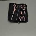 Dog Grooming Scissors Kit, Fcysy Professional Dog Trimming Scissors Set, Hair Cutting Curved Thinning Shears for Pet Cat at Home, Pet Grooming Supplies