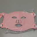 Red Light Therapy Mask, 7 Colors LED Face Mask Light Therapy with Rechargeable Controller, 850NM Near-Infrared Red Light Therapy Mask with Timing Function for Home Working Travel Skincare (Pink)