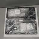 2 Pack Porch Lights Outdoor Wall Sconce, Outdoor Light with GFCI Outlet, Waterproof Exterior Wall Lantern Light Fixtures, Anti-Rust Wall Lamp with Clear Glass for Patio Doorway Garage- Black (No Sensor, Standard)