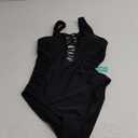 Aqua Eve Women Sexy One Piece Swimsuits Plunge Deep V Neck Cutout Bathing Suits S