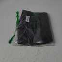 Round Vinyl Fitted Tablecloth with Flannel Backing Elastic Table Cloth Waterproof Oil-Proof Plastic Cover- Fits Tables up to 40" - 44" Diameter (Black)