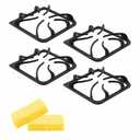 zcafmfzf Upgraded 316202405 Cast Iron Stove Burner Grate Set for Frigidaire Kenmore Gas Ranges, Gas Stove Burner Grates Replacement Parts, 8.8 x 8.8 Inch Grates 4 Pcs