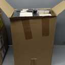 Leinuosen 200 Pack 1inch Black Foam Brush Bulk Sponge Paint Brush with Handle Wood Grip Foam Art Paintbrushes for Paint Crafts Art Acrylics Stains