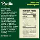 Pacific Foods Original Ultra Soy Milk, Plant Based Milk, 32 oz Carton (EXP 08/21/26)