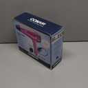 Conair Hair Dryer with Retractable Cord, 1875W Blow Dryer, 3 Heat Settings, 2 Speeds, Blow Dryer with Diffuser and Concentrator Attachments, Ionic + Tourmaline Technology, Pink