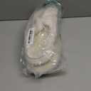 Women's Warm Plush Bunny Animals Slippers Adult Cotton Men's Indoor non-slip Home Thick Bottom Slippers for Winter (6.5-7.5 Women/5.5-6 Men, White)