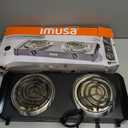 IMUSA USA GAU-80306 Electric Double Burner 1750-Watts , Black