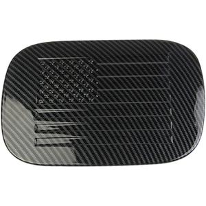 Fuel Tank Gas Door Cover Trim Compatible with Dodge Durango 2014-2021, Carbon Fiber
