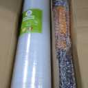 Cosy Family Plastic Wrap Stretch Film Roll - 1000ft 60 Gauge Industrial Strength 15 inch Wide Clear Plastic Wrap Roll with Handles for Pallet Wrapping Shipping Moving - Clear, Pack of 1