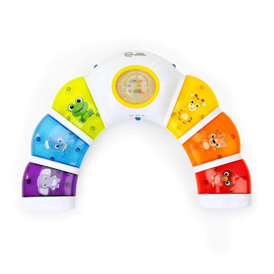 Baby Einstein Glow & Discover Light Bar Musical Toy, Activity Station, Sitting Up and Tummy Time Toy, Color and Animal Learning Toy, Infant Ages 3 Months+