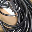 HUANCHAIN Indoor Outdoor Black Extension Cord 75 Ft Waterproof, 16/3 Gauge Flexible Cold-Resistant Appliance Extension Cable Outside, 10A 1250W 16AWG SJTW, 3 Prong Electric Cord, ETL