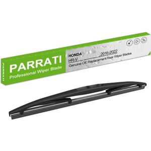 3 x PARRATI® Rear Windshield Wiper Replacement for Honda HRV 2016-2022 | 10 Inch Back Wiper Blade, Quiet and Smooth Wiping, Tool-Free Easy Installation for Better Driving Visibility