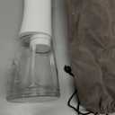 H2ofloss Water Dental Flosser Portable Dental Oral Irrigator with 5 Modes, 6 Replaceable Jet Tips, Rechargeable IPX7 Waterproof Teeth Cleaner for Home and Travel -300ml Detachable Reservoir (HF-6) (White)