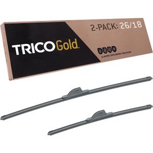 TRICO Gold (18-2618) 26 & 18 Inch Pack of 2 Automotive Replacement Windshield Wiper Blades for My Car Super Premium All Weather Beam Blade for Select Vehicle Models