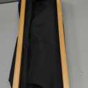 Bathroom Toilet Paper Storage Basket with Lid and Handle， Bamboo Collapsible Toilet Paper Holder Storage with Non-Slip Bottom ,Extra Toilet Roll Storage, Black