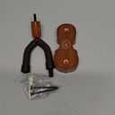 Violin Wall Mount Violin Hanger with Bow Hook, Rosewood Violin/Viola Stand Accessories for Home & Studio (Rosewood)
