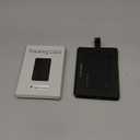 SPOTMINDERS Apple MFi Certified Wallet Tracker Works With Apple Find My Tracking Card for Wallet Card Rechargeable IP68 Waterproof 0.07in Slim iPhone Item Finder for Luggage Tags Purse Gifts for Women (Black (Pack of 1))