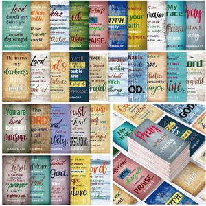 Maitys 240 Pcs Bible Verse Cards Prayer Cards for Women with Assorted Bible Verses Mini Scripture Inspirational Quote Card Christian Gifts Encouragement Card for Students Friends (Retro)
