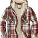 Women's Full Zip Fleece Flannel Jacket Plaid Sherpa Lined Jacket for Women Size 2XL