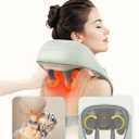 Snailax Cordless Neck Shoulder Massager with Heat, 4D Deep Tissue Kneading, Shiatsu Back Massager Pillow for Neck, Shoulder, Christmas Gifts for Men, Women