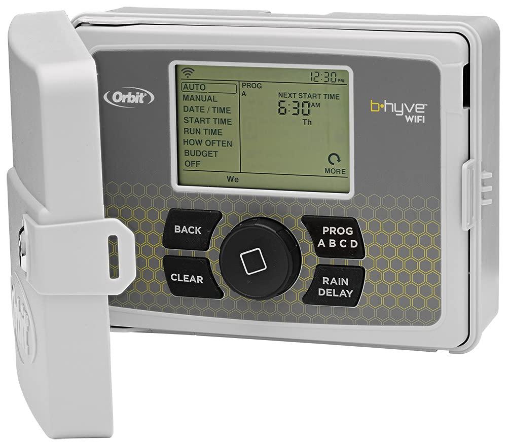Orbit B-hyve Smart Indoor/Outdoor Sprinkler Controller - 12-Zone - App Controlled Smart Controller with Custom Irrigation Schedules - Weatherproof Multi-Zone Sprinkler System - 57950