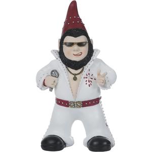 Large Singer Gnome Garden Statue Outdoor Resin Dwarf Figurine Decor Home Decoration Funny Sculpture for Patio Poch Yard Backyard Ornament Housewaiming Unique Gift, White