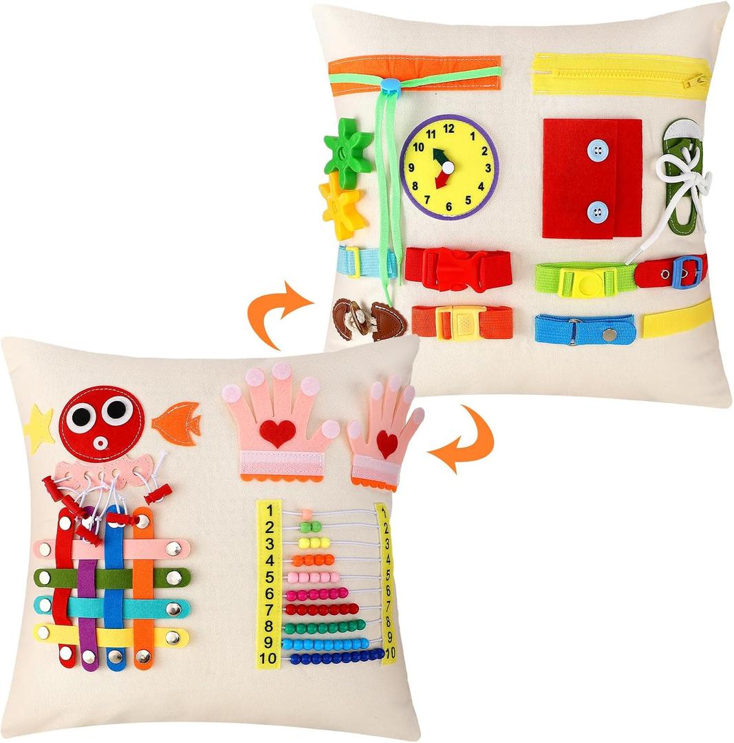 SmoothNovelty Dementia Fidget Toys for Elderly Fidget Pillow Cover for Adults Dementia Products for Elderly Calming & Comforting Activities Sensory Toys Gifts for Autistic
