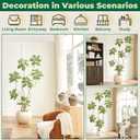 FloraFairy 6.5FT Artificial Sumac Tree with White Pot, Tall Faux Plants Indoor, Large Fake Tree with Nearly Natural Silk Plant (Real Touch), for Home, Office, Living Room, Patio, Lobby Decor