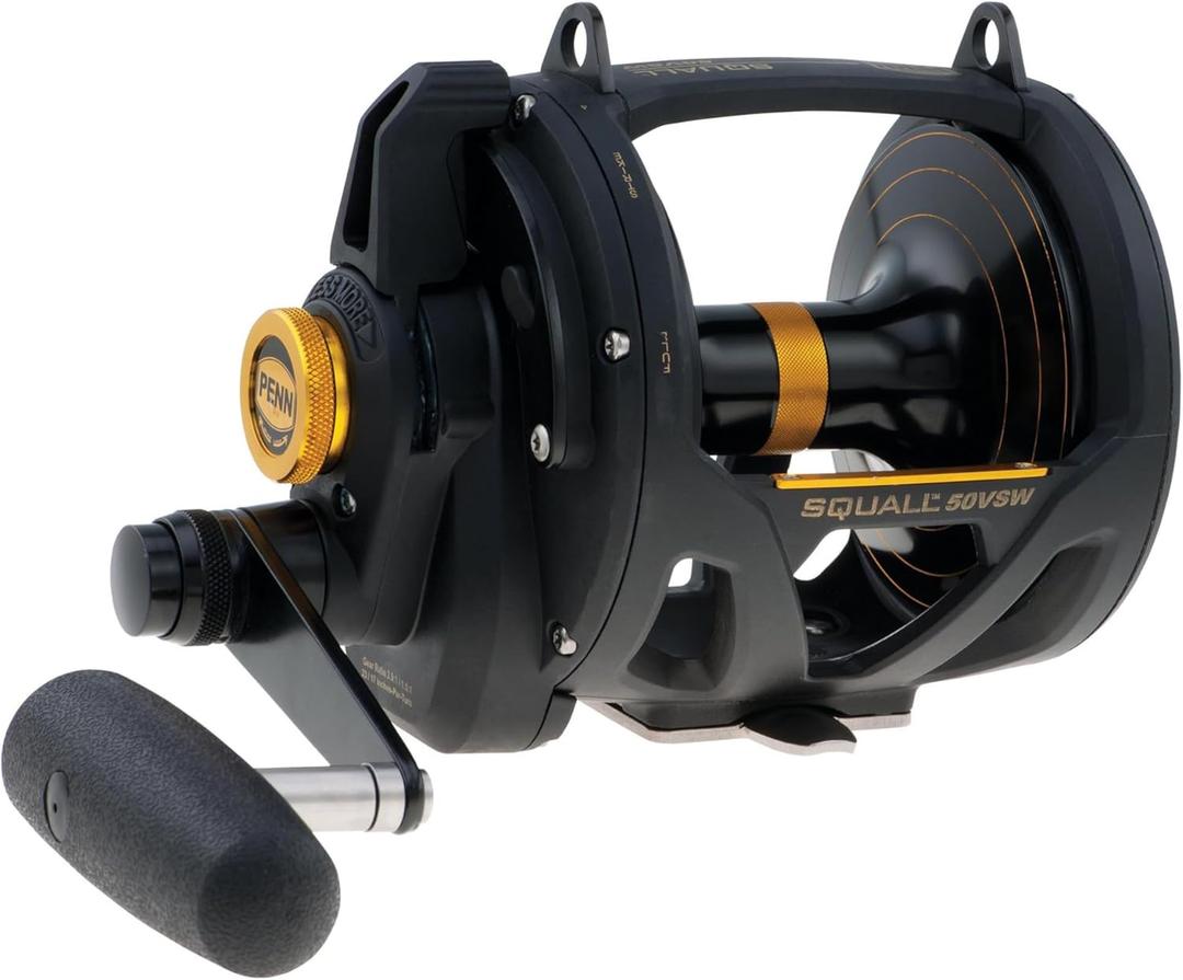 PENN Squall II Lever Drag 2 Speed Conventional Fishing Reel (SQL50VSW)