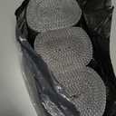 SOUJAP 3 Rolls 10 Yards 24 Row Acrylic Rhinestone Ribbon, 4.7 inch Silver Diamond Mesh, Bling Wrap for DIY Crafting Making Decorations Party