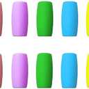 Silicone Straws Tips, Food Grade Straw Nozzles Protectors for Stainless Steel Metal Boba Bubble Tea Slushy Milkshakes Straws 0.5" 12mm 1/2 Inch Wide, 10PCS