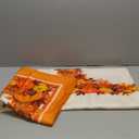 SASTYBALE Harvest Tablecloth Rectangle 60 x 84 Inch Pumpkin Tablecloths with Maple Leave Pattern Spillproof Anti-Wrinkle Durable Polyester Table Cover for Fall Thanksgiving Party Tabletop