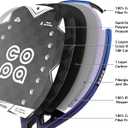 Beach Tennis Racket 18k Carbon Fiber with Padded Bag Copa Jupiter EVA Memory Foam Core, Sand Grit Finish Beach Tennis Paddle ITF Regulation Balls Included., One Size