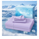 Bedsure Cooling Sheets Queen Size, Cooling Bed Sheets for Hot Sleepers, Chill Cool Sheet, Deep Pocket Up to 18 Inches, Soft & Breathable Queen Sheet Set, 4 Pieces, Purple
