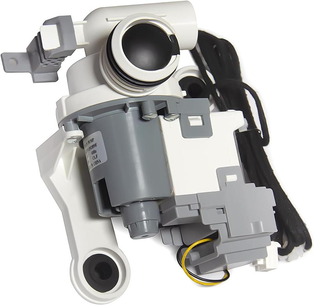 DC97-19289F Washer Drain Pump Assembly, Compatible with Samsung Washing Machine WA40 WA42 WA45 WA48 etc, Replacement Parts for DC97-17366A, DC97-17366J, DC97-19289A, DC97-17349B, PS12592631