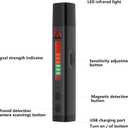 Hidden Camera Detector - 2025 Camera Detector, Hidden Device GPS Detector, Bug Detector, Camera Detector for Hotels, Travel, Office, 4 Levels Sensitivity Easy to use (Black)