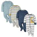 Gerber Baby Boys 4 Pack Sleep 'N Play Footie (3-6 Months)