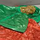 2 Pack 24 Inch Inflatable Christmas Balls, Giant Inflatable Ornaments Outdoor, Extra Large Outdoor Christmas Ornaments for Lawn, Porch, and Front Door (Red & Green)