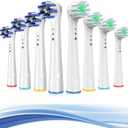 Replacement Toothbrush Heads for Oral B Braun, 8 Pack Professional Electric Toothbrush Heads, Precision Clean Brush Heads Refill Compatible with Oral-B 7000/Pro 1000/9600/ 5000/3000/8000 (8pack)