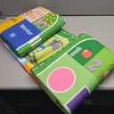 BATATADOCE Alphabet Rugs for Kids Playroom - Educational Rug with ABC Alphabet, Animals Colors, ABC Rugs for Children Playroom Cartoon Kids Play Mat for Bedroom Decor, Green, 2.5x4 Feet